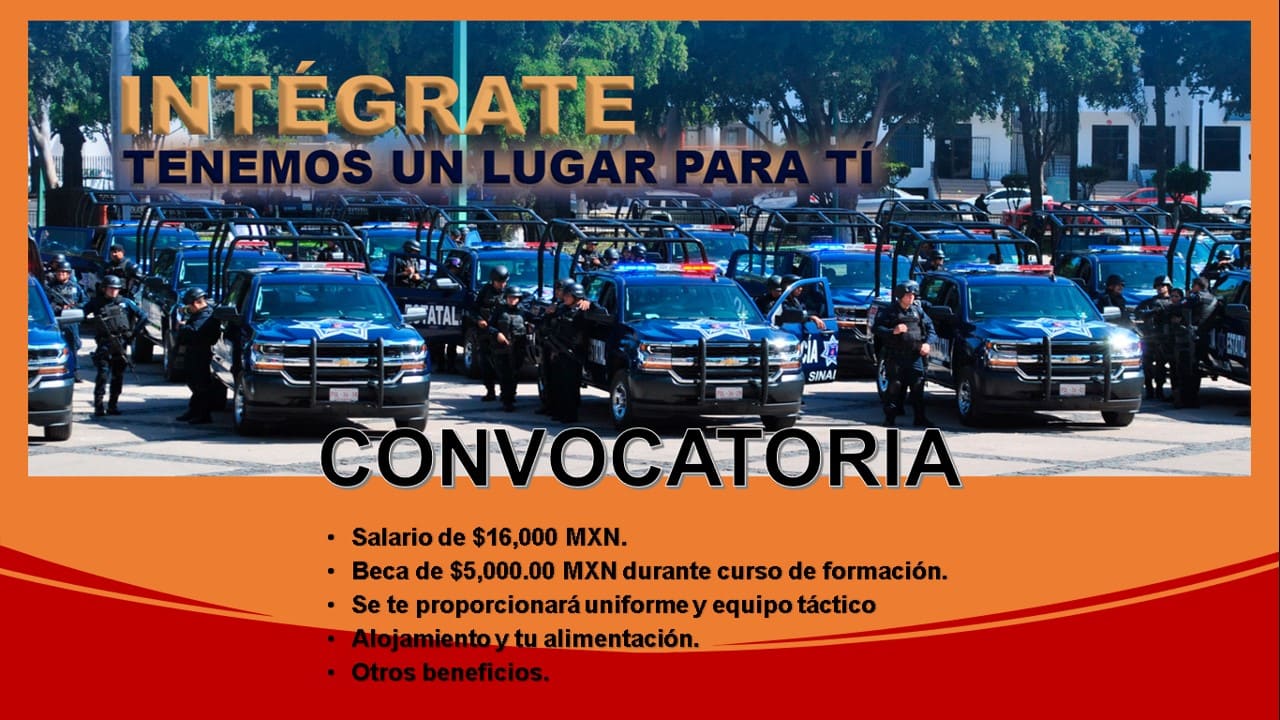 Convocatoria Policía Estatal Sinaloa