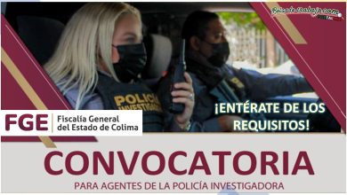 Convocatoria Policía Investigador de la FGJ Colima