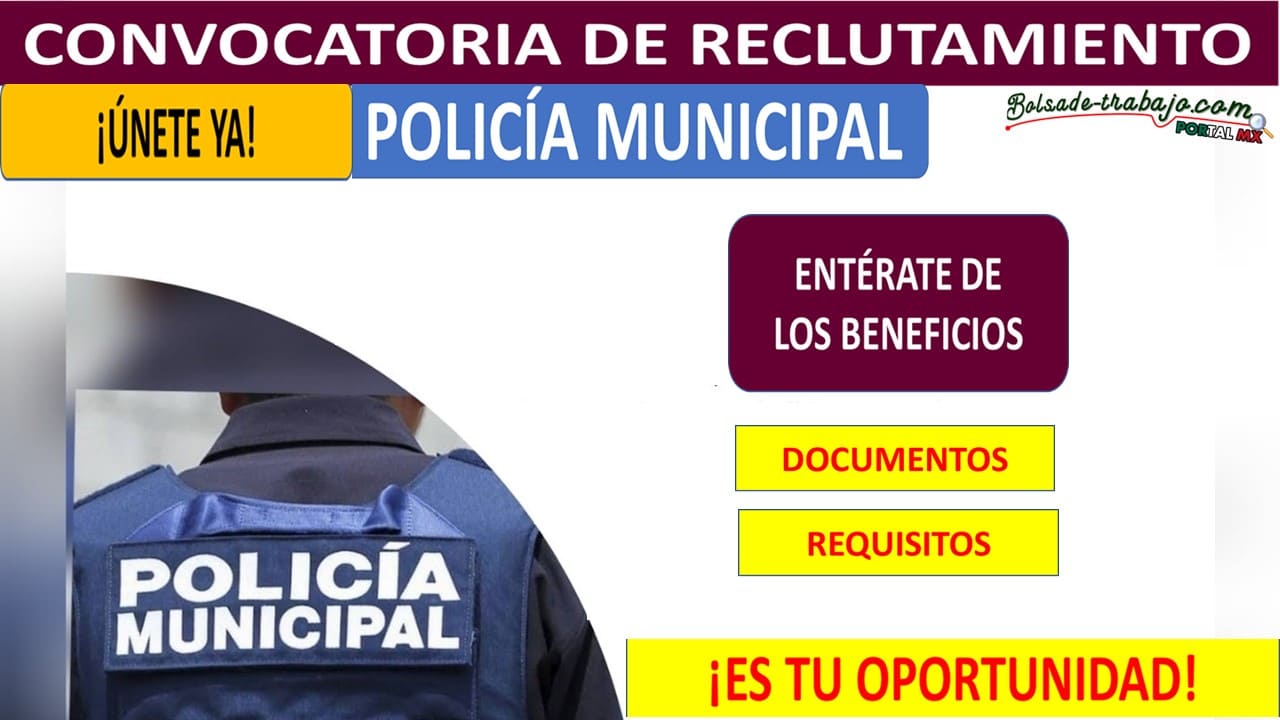 Convocatoria Policía Municipal Cuapiaxtla, Tlaxcala