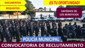 Convocatoria Policía Municipal de Actopan, Veracruz