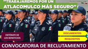 Convocatoria Policía Municipal de Atlacomulco, Estado de México