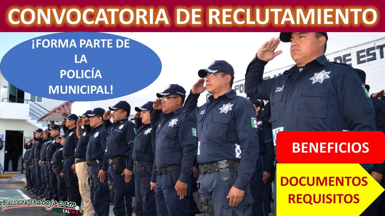 Convocatoria Policía Municipal Chietla, Puebla