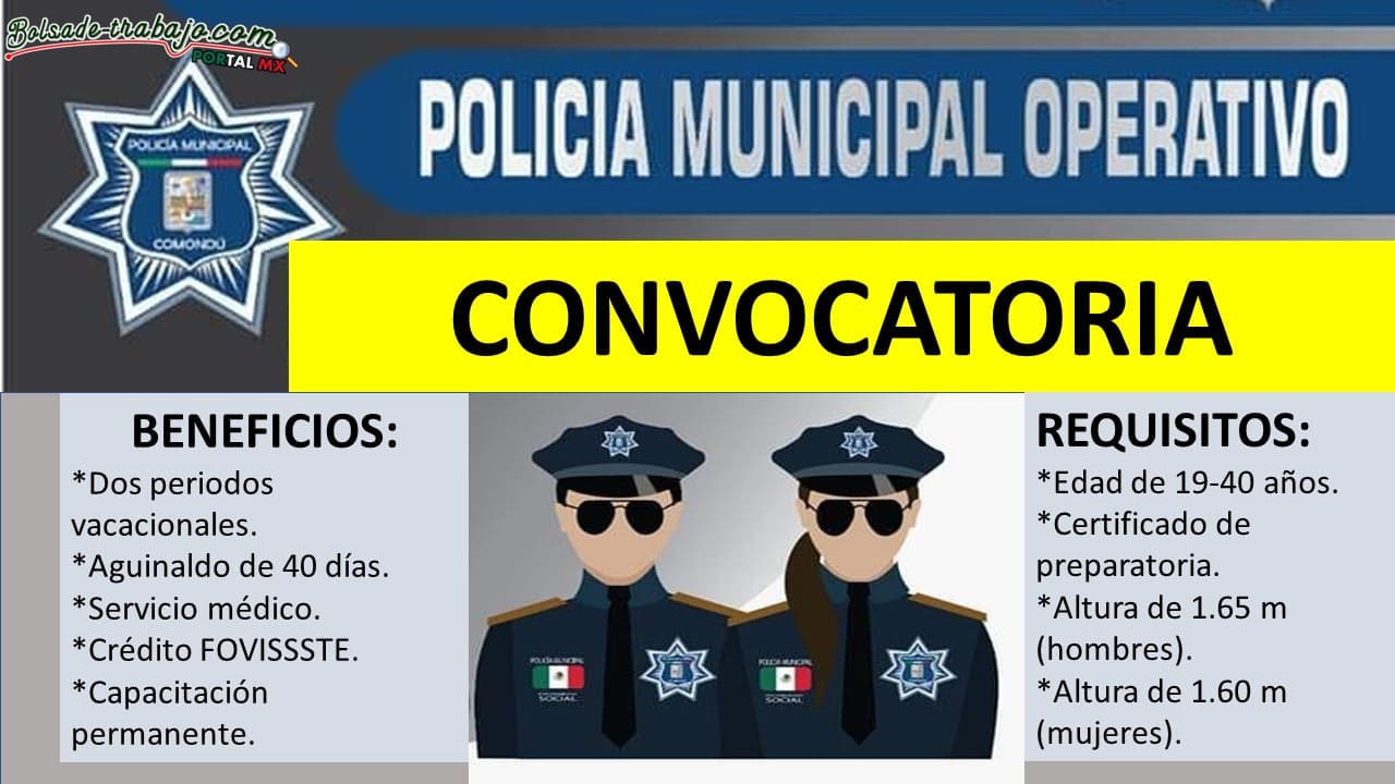 Convocatoria Policía Municipal Comondú