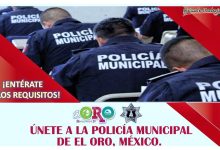 Convocatoria Policía Municipal de El Oro, Estado de México