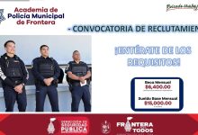 Convocatoria PolicÃ­a Municipal de Frontera, Coahuila