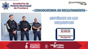 Convocatoria Policía Municipal de Frontera, Coahuila