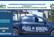 Convocatoria Policía Municipal de Pachuca de Soto, Hidalgo