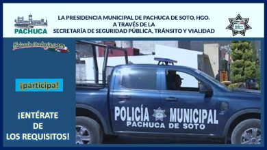 Convocatoria Policía Municipal de Pachuca de Soto, Hidalgo