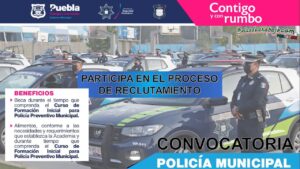 Convocatoria Policía Municipal de Puebla