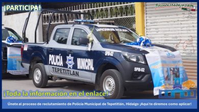 Convocatoria Policía Municipal de Tepetitlán, Hidalgo