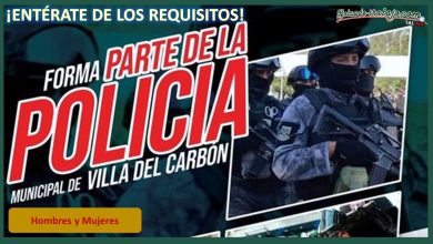 Convocatoria Policía Municipal de Villa del Carbón, Estado de México