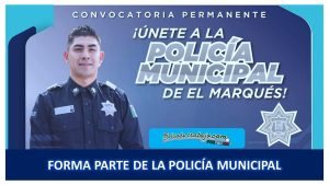 Convocatoria Policía Municipal El Marqués, Querétaro