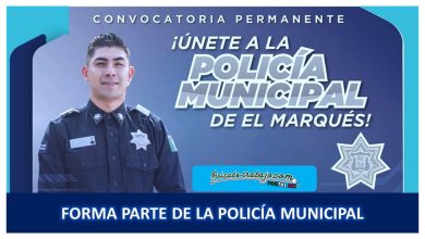 Convocatoria Policía Municipal El Marqués, Querétaro