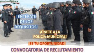 Convocatoria Policía Municipal en Ahumada, Chihuahua