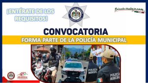 Convocatoria Policía Municipal en Camerino Z. Mendoza, Veracruz