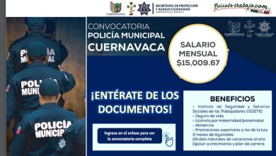 Convocatoria Policía Municipal en Cuernavaca, Morelos