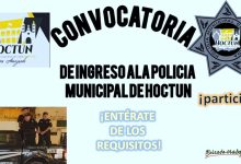 Convocatoria Policía Municipal en Hoctun, Yucatán