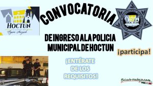 Convocatoria Policía Municipal en Hoctun, Yucatán