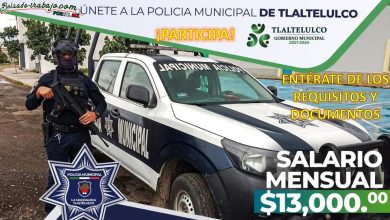 Convocatoria Policía Municipal en la Magdalena Tlatelulco, Tlaxcala