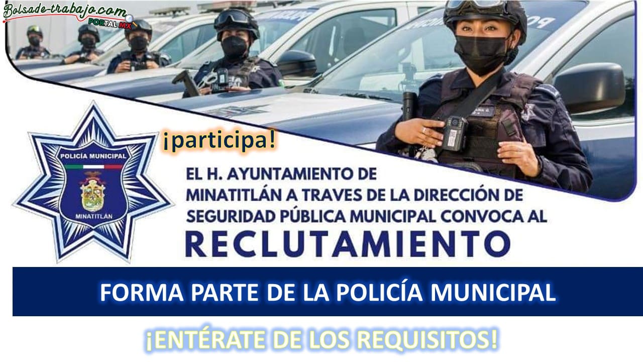Convocatoria Policía Municipal en Minatitlán, Veracruz