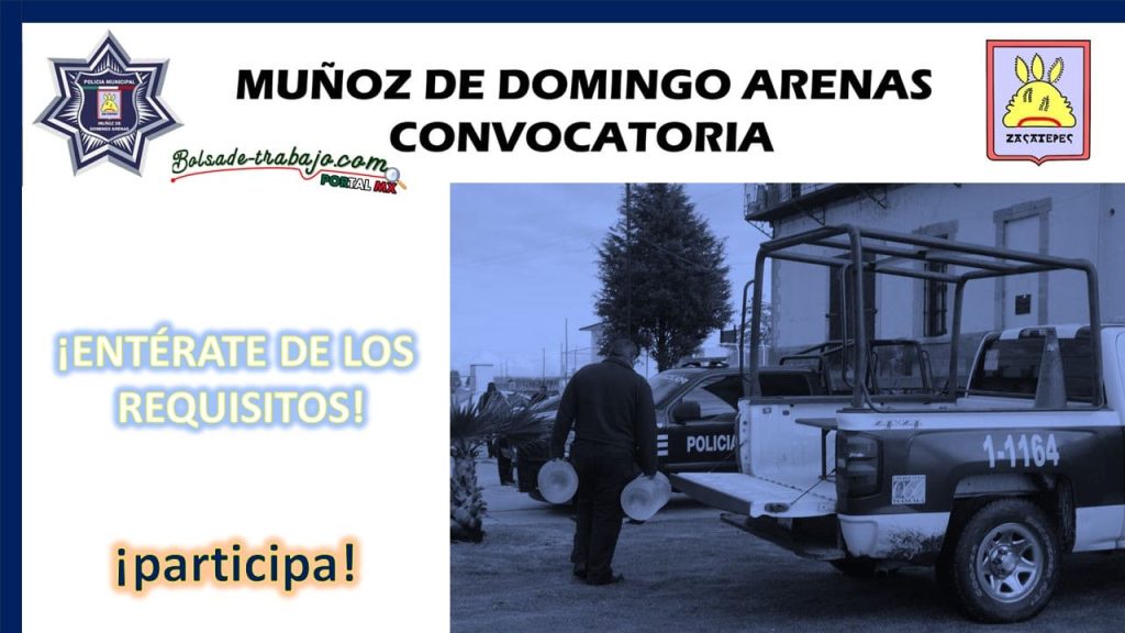 Convocatoria Policía Municipal en Muñoz de Domingo Arenas, Tlaxcala