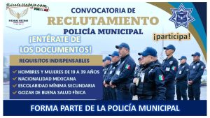 Convocatoria Policía Municipal en Piedras Negras, Coahuila