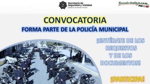 Convocatoria Policía Municipal en Salinas victoria, Nuevo León