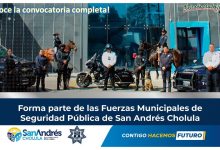 Convocatoria PolicÃ­a Municipal en San AndrÃ©s Cholula, Puebla