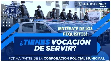Convocatoria Policía Municipal Huejotzingo, Puebla