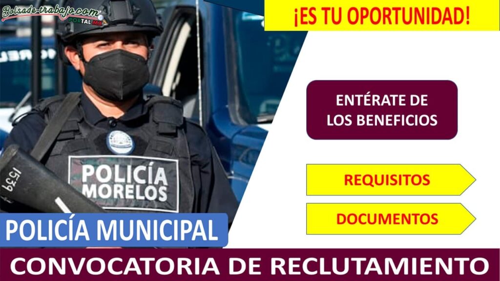 Convocatoria Policía Municipal Miacatlán, Morelos