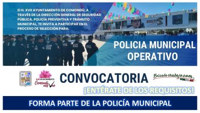 Convocatoria Policía Municipal Operativo de Comondú, Baja California Sur