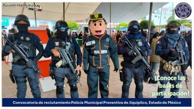 Convocatoria Policía Municipal Preventiva de Jiquipilco, Estado de México