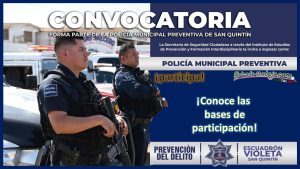 Convocatoria Policía Municipal Preventiva de San Quintín, Baja California