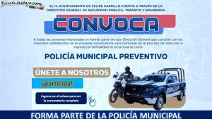 Convocatoria Policía Municipal Preventivo de Felipe Carrillo Puerto, Veracruz