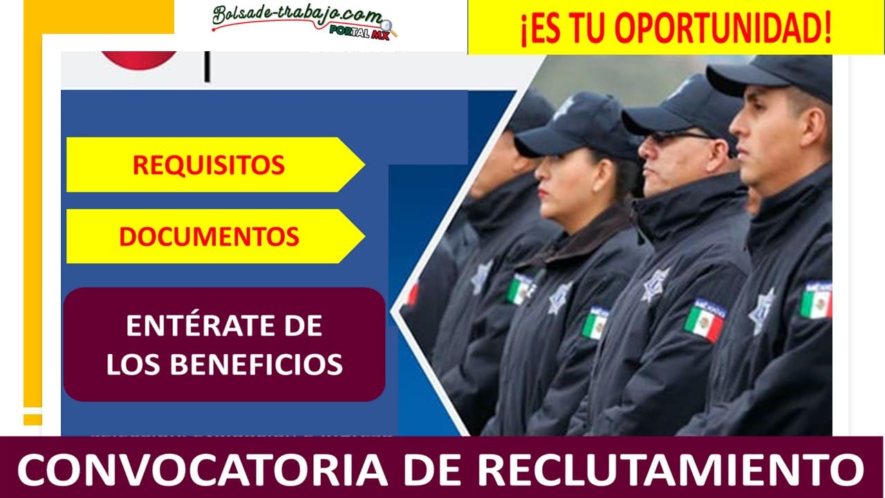 Convocatoria Policía Municipal de Quecholac, Puebla