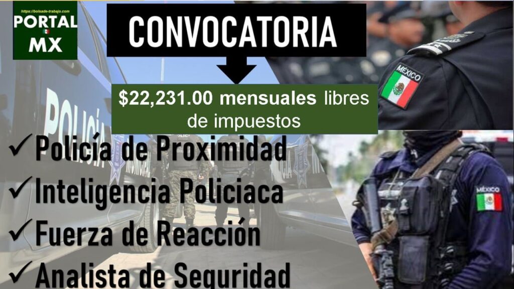 2223100 Mensuales Convocatoria Policía Municipal San Pedro Garza García Nuevo León 2024 2025