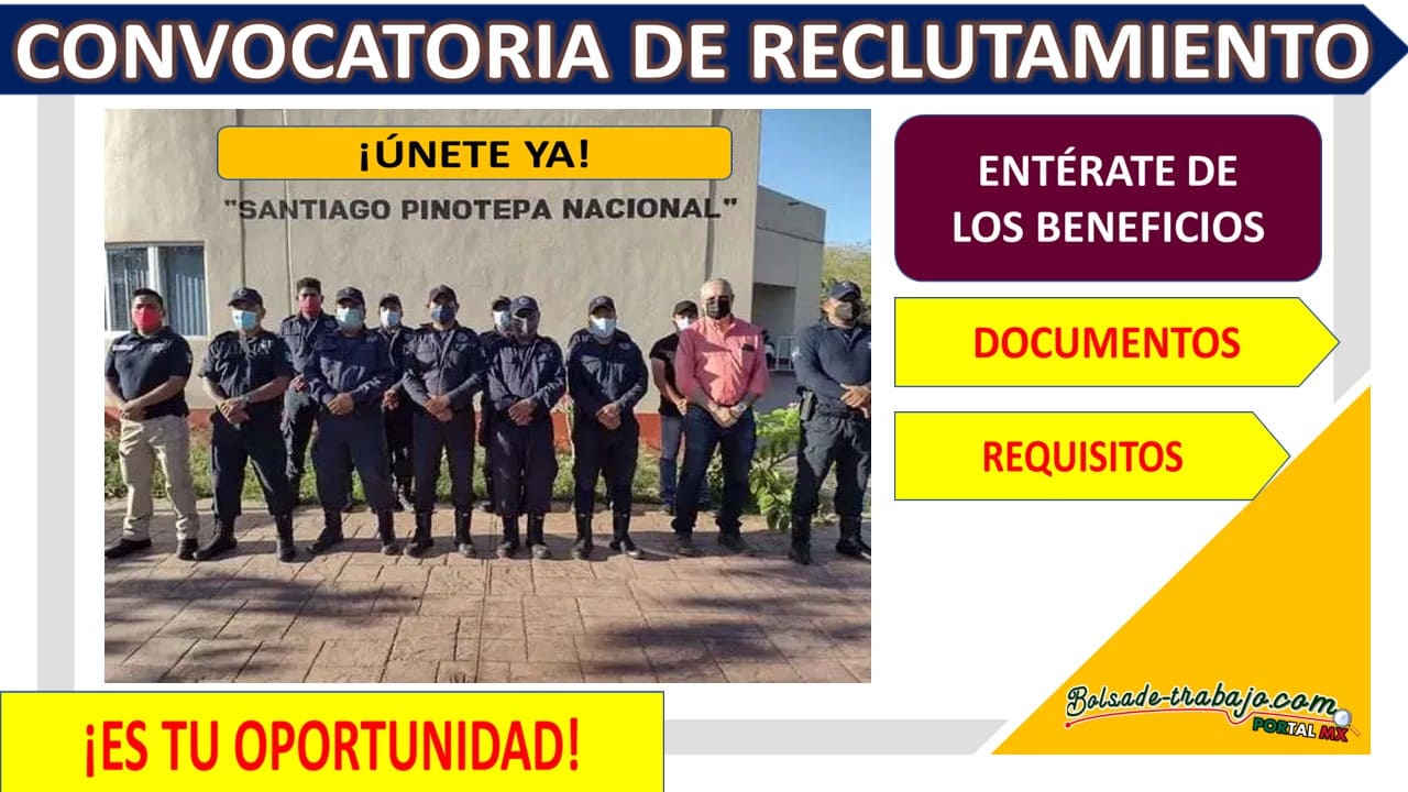 Convocatoria Policía Municipal Santiago Pinotepa Nacional, Oaxaca