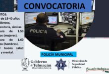 Convocatoria PolicÃ­a Municipal TehuÃ¡can, Puebla
