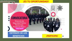 Convocatoria Policía Municipal de Tenancingo, Estado de México
