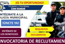 Convocatoria Policía Municipal de Tihuatlán, Veracruz