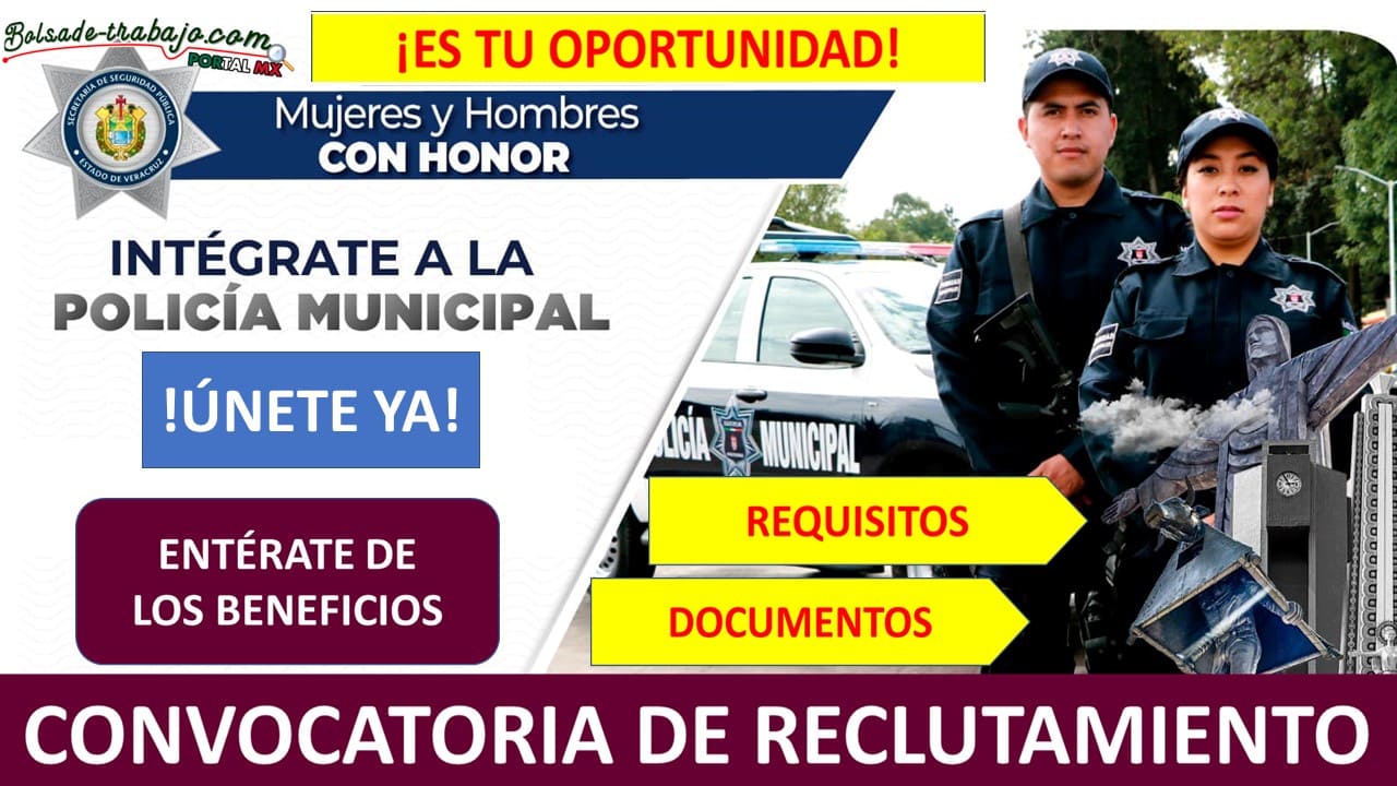 Convocatoria Policía Municipal de Tihuatlán, Veracruz