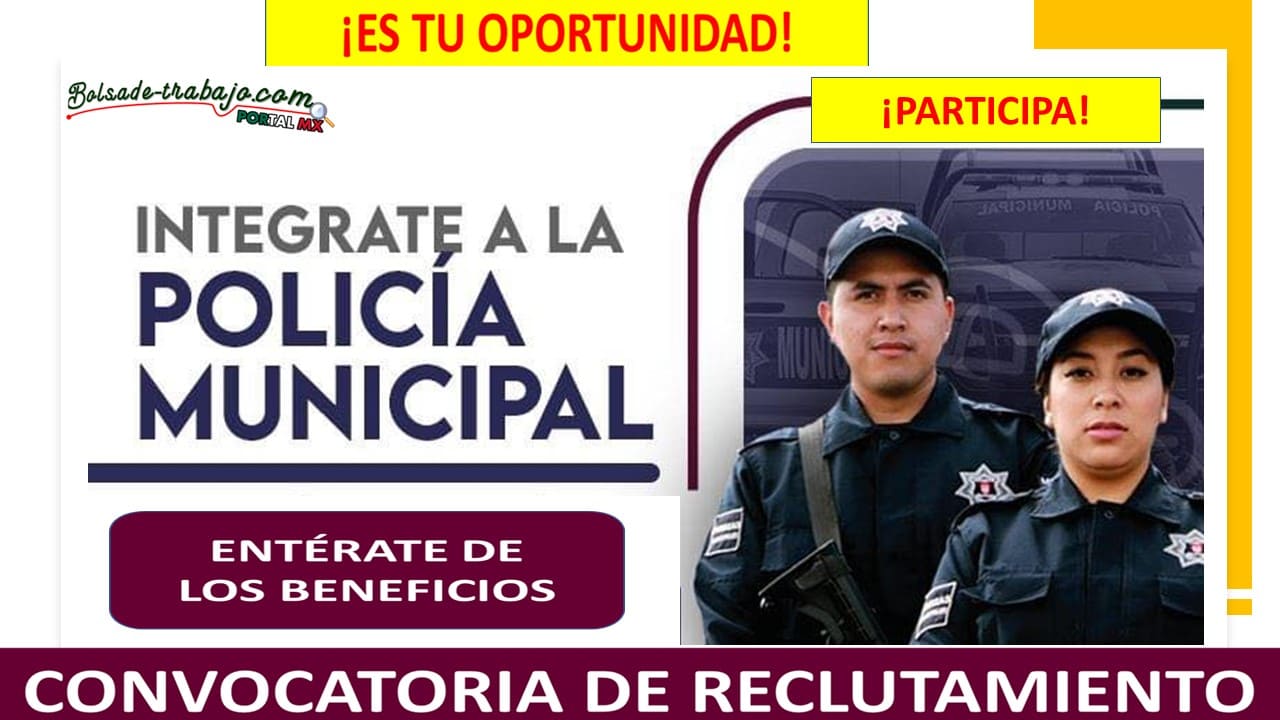 Convocatoria Policía Municipal de Tlahuelilpan, Hidalgo