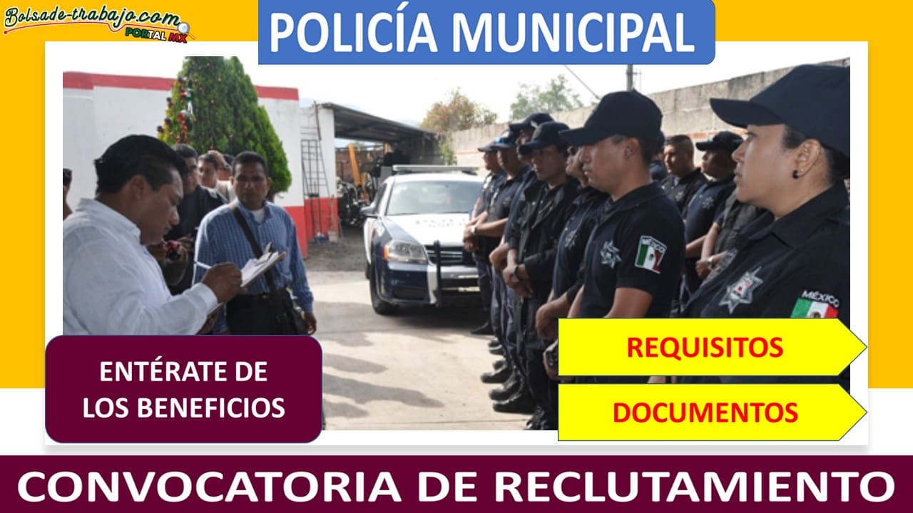 Convocatoria Policía Municipal de Tlaquiltenango, Morelos
