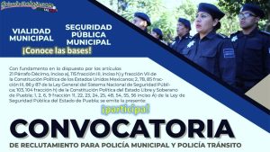 Convocatoria Policía Municipal y Tránsito de Izúcar de Matamoros, Puebla