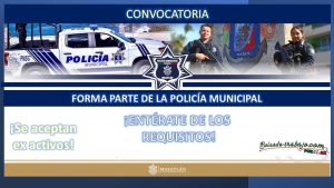 Convocatoria Policía Preventiva Municipal de Mazatlán, Sinaloa
