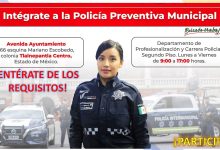 Convocatoria Policía Preventiva Municipal en Tlalnepantla de Baz Estado de México