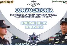 Convocatoria Policía Preventiva y Policía Vial en Durango