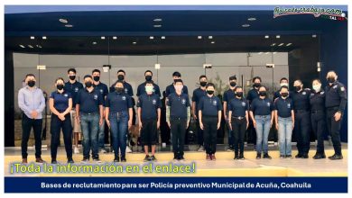 Convocatoria Policía preventivo Municipal Acuña, Coahuila