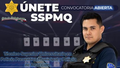 Convocatoria Policía Preventivo Municipal y Policía de Reacción, Querétaro