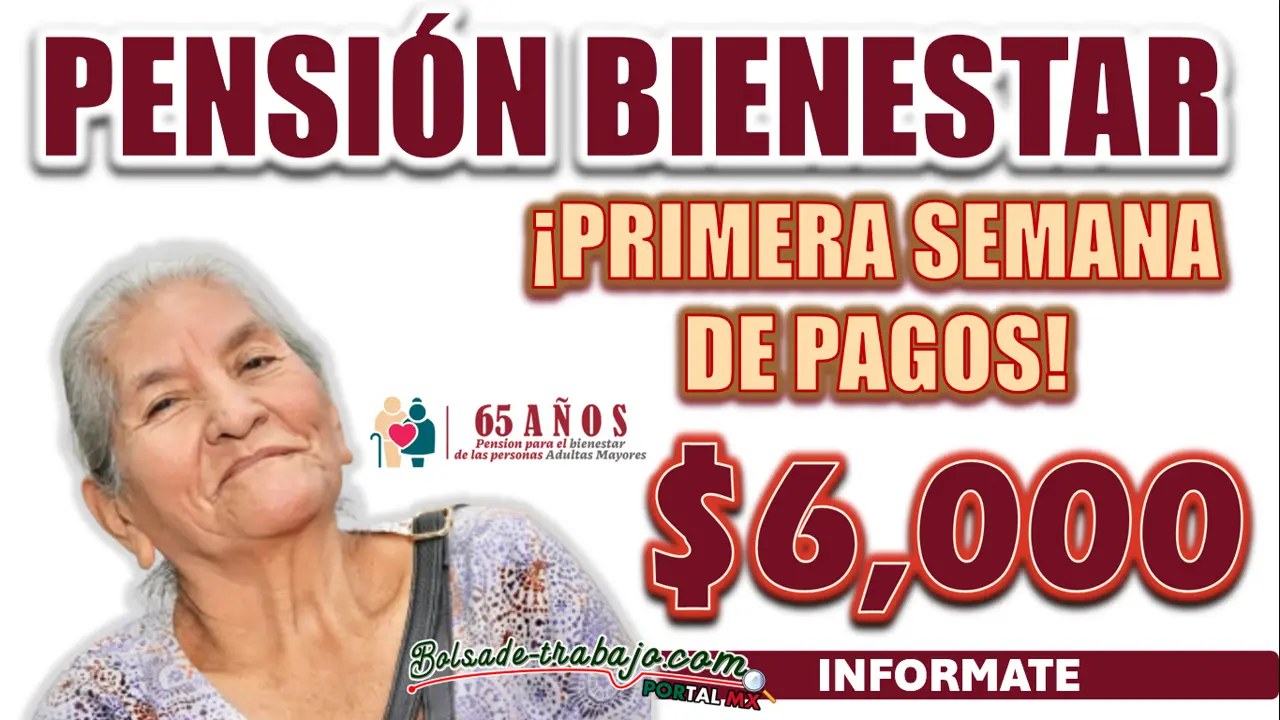 PENSIÓN BIENESTAR| SEMANA DE PAGOS PARA LOS PENSIONADOS